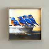 Blue Bird Quartet Framed Giclee