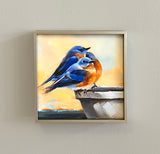 Blue Bird Trio Framed Giclee