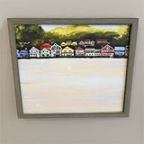 Fourth Of July Morning Rustic Framed Marker Board