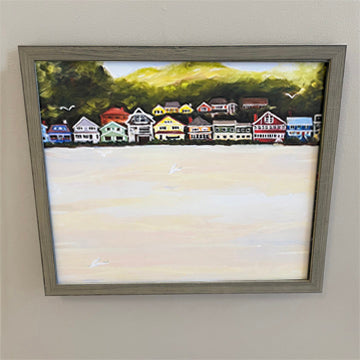 Fourth Of July Morning Rustic Framed Marker Board