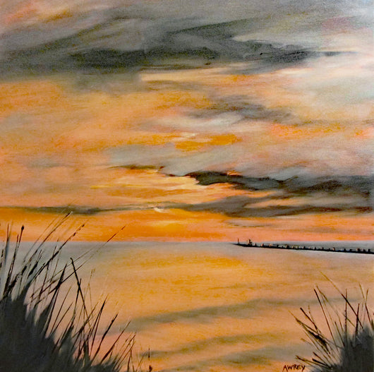 Southside Sunset Oil Painting