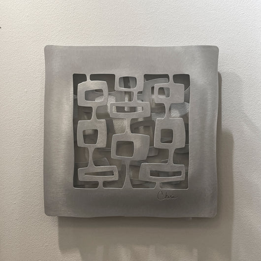 Mod Squares Double Layer Open Back Wall Sculpture