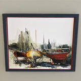 Dry Docked At Gibson's Rustic Framed Marker Board