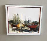 Dry Docked At Gibson's Rustic Framed Marker Board