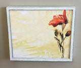 Solo Poppy Rustic Framed Marker Board