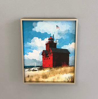 Cottonball Skies Framed Giclee