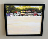 Fourth Of July Morning Rustic Framed Marker Board