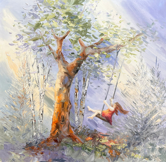 Swing High oil painting