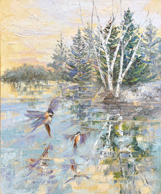Trust the Journey oil painting