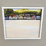 Fourth Of July Morning Rustic Framed Marker Board