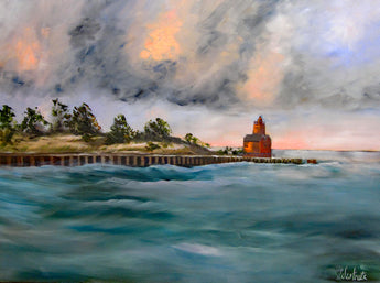 Storm Clouds Oil Painting