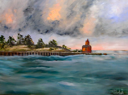Storm Clouds Oil Painting
