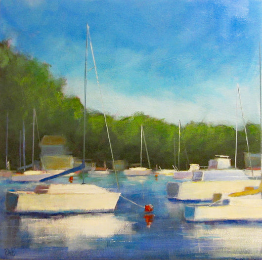 Harbor Glow Oil Painting