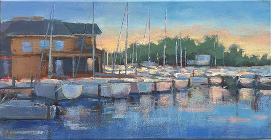 Home Port oil painting