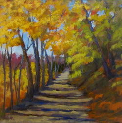 North Hill in Fall Oil Painting