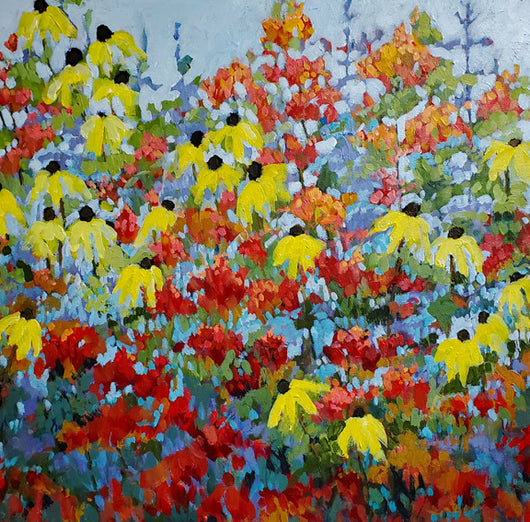 Happy Garden Acrylic Painting