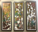 Silver Dollar Song Triptych Left framed giclee