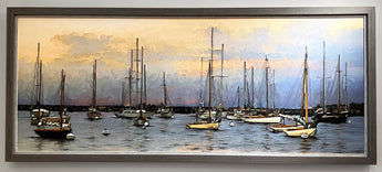 Sleeping Sails Framed Canvas Giclee
