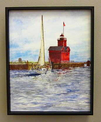 Heading Out Framed Canvas Giclee