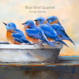 Blue Bird Quartet Framed Giclee