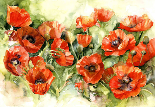 Poppies Grande Giclee