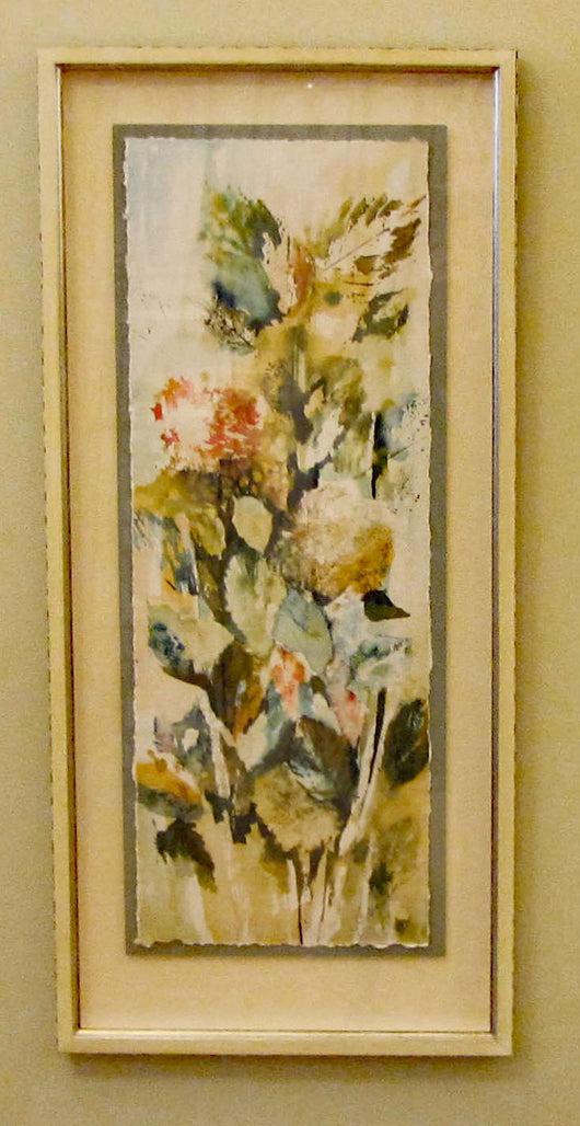 Hydrangeas And Leaves III Giclee Framed 'Coastal Float'