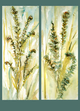 Ostrich Ferns One Original Watercolor Painting