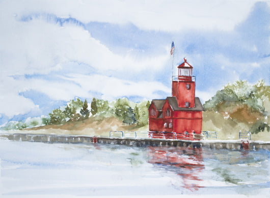 Reflected Big Red Giclee