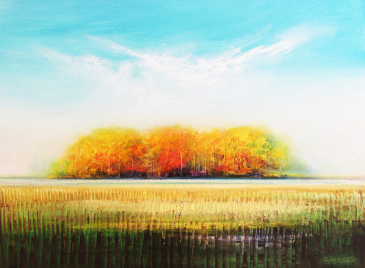 Fall Fields Oil Painting