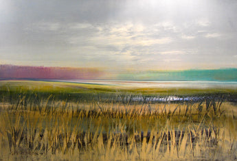 Golden Colorbands II Oil Painting