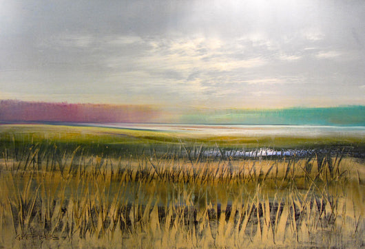 Golden Colorbands II Oil Painting