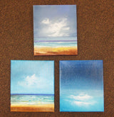 Miniature Seascape Oil Painting