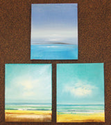 Miniature Seascape Oil Painting