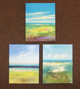 Miniature Seascape Oil Painting