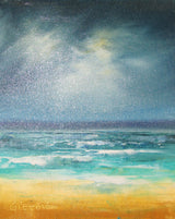 Miniature Seascape Oil Painting
