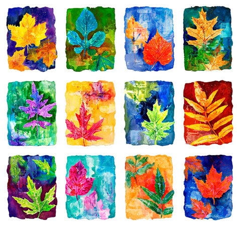 Center Street Leaves Giclee
