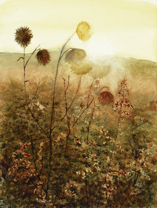 Dawn On Winter Weeds Giclee