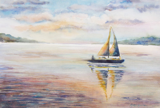 Cool Change Watercolor Painting