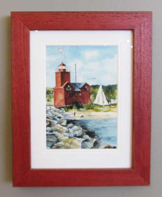 Ottawa Beach Day Framed Red