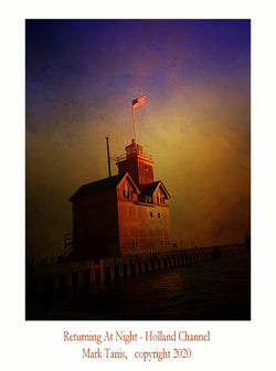 Returning At Night-Holland Channel Giclee