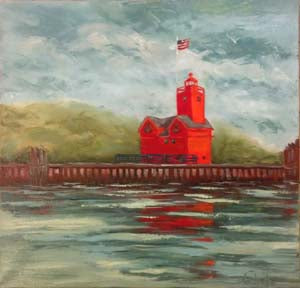 Red Reflection giclee