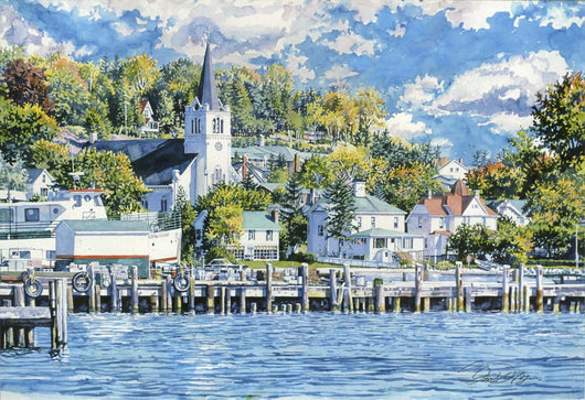 Arrival At Mackinac Island  Giclee