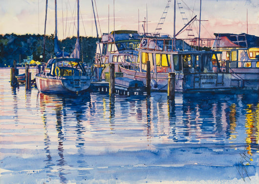 Afterglow On Lake Macatawa Giclee