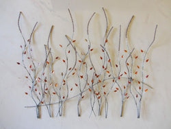 Wavy Branches with Copper Leaves