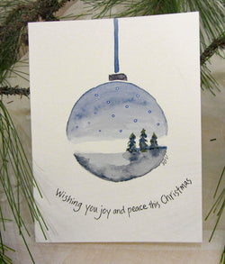 Hand Painted Christmas Notecards Assorted