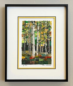 Birches Framed