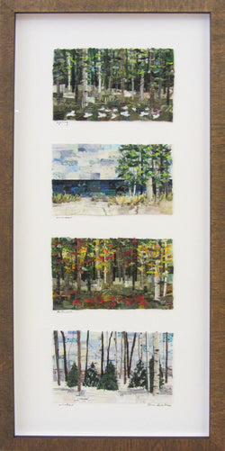 Four Seasons Framed Vertical