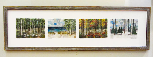 Horizontal Four Seasons Framed