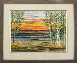 Sunset Collage Horizontal Framed