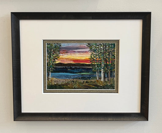 Sunset Collage Horizontal Framed